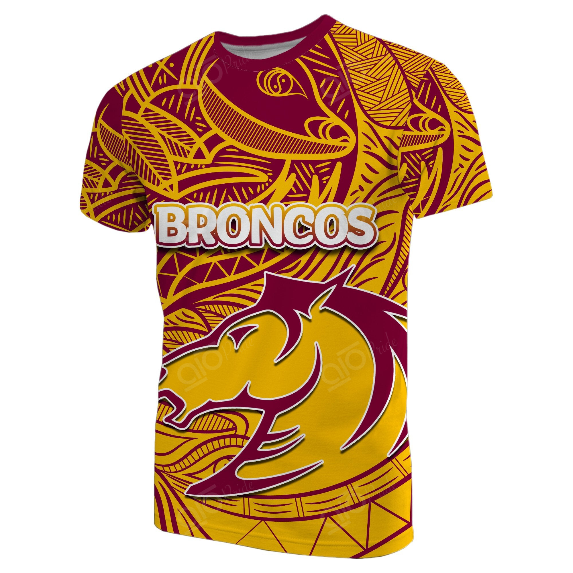 NRL Brisbane Broncos T-Shirt Tribal Style NRL106223LNQ1324 - Aussie ...