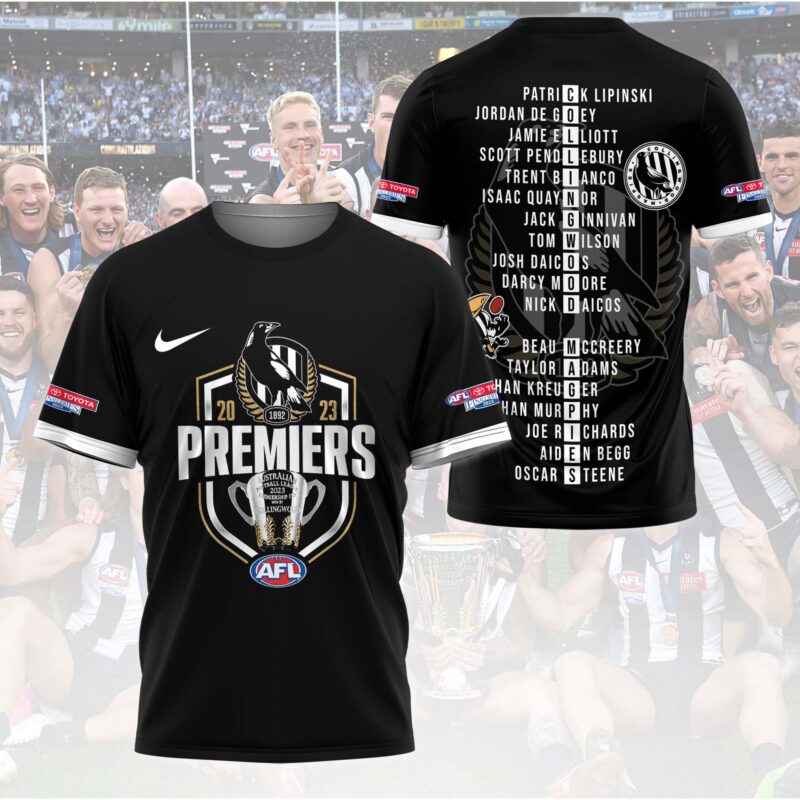 Personalise AFL Collingwood Magpies Tshirt Jersey 2023 CM41023LNQ56 ...